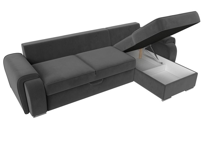 Угловой диван Лига-025, Серый (Велюр) в Петропавловске-Камчатском - изображение 2