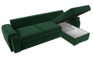 Угловой диван Лига-025, Зеленый (Велюр) в Петропавловске-Камчатском - предосмотр 2
