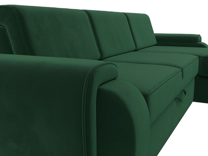 Угловой диван Лига-025, Зеленый (Велюр) в Петропавловске-Камчатском - изображение 6