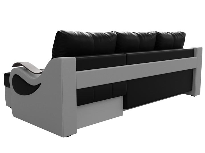 Угловой диван Меркурий, Черный/белый (экокожа) в Петропавловске-Камчатском - изображение 7