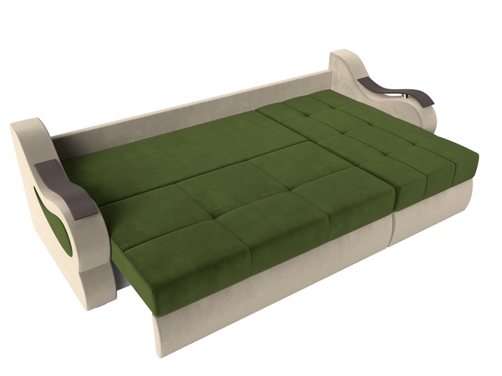 Угловой диван Меркурий, Зеленый/бежевый (вельвет) в Петропавловске-Камчатском - изображение 5