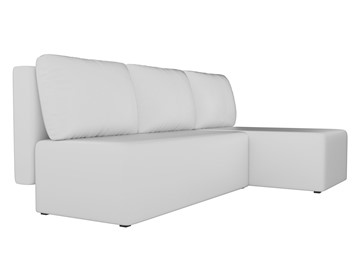 Угловой диван с оттоманкой Поло, Белый (экокожа) в Петропавловске-Камчатском - предосмотр 2