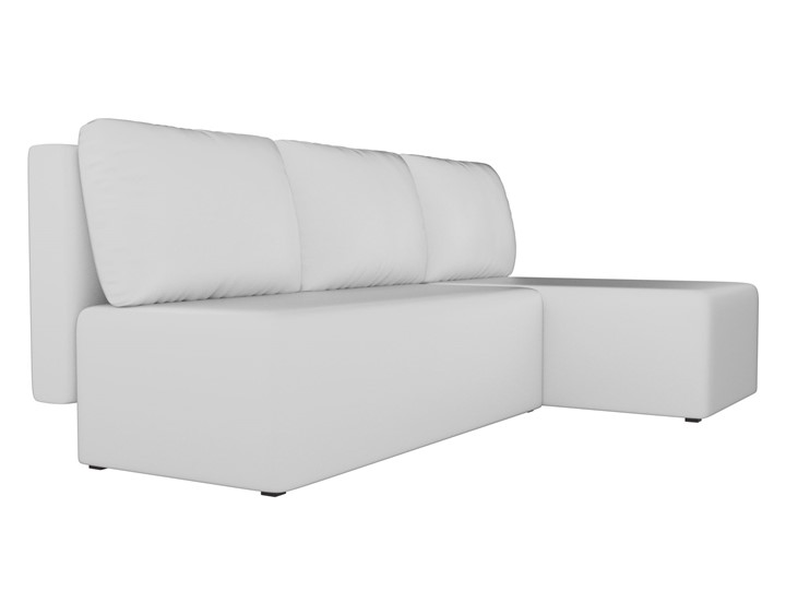 Угловой диван с оттоманкой Поло, Белый (экокожа) в Петропавловске-Камчатском - изображение 2