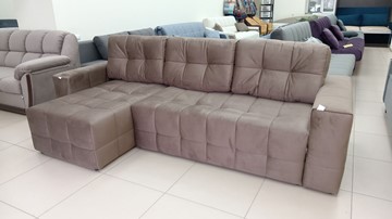 Угловой диван с оттоманкой Реал ДУ Graund 03 велюр в Петропавловске-Камчатском