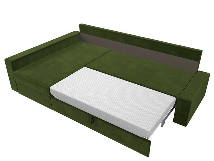 Угловой диван Версаль, Зеленый/Бежевый (микровельвет) в Петропавловске-Камчатском - изображение 5
