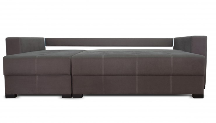 Угловой диван Fashion soft 210 (Uno grey + Brix latte) в Петропавловске-Камчатском - изображение 1