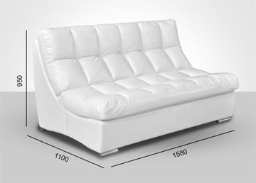 Прямой диван Брайтон без механизма 1580*1100*950 в Петропавловске-Камчатском