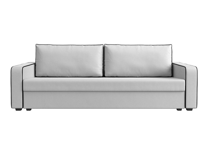 Прямой диван Лига-009, Белый\Черный (Экокожа) в Петропавловске-Камчатском - изображение 7