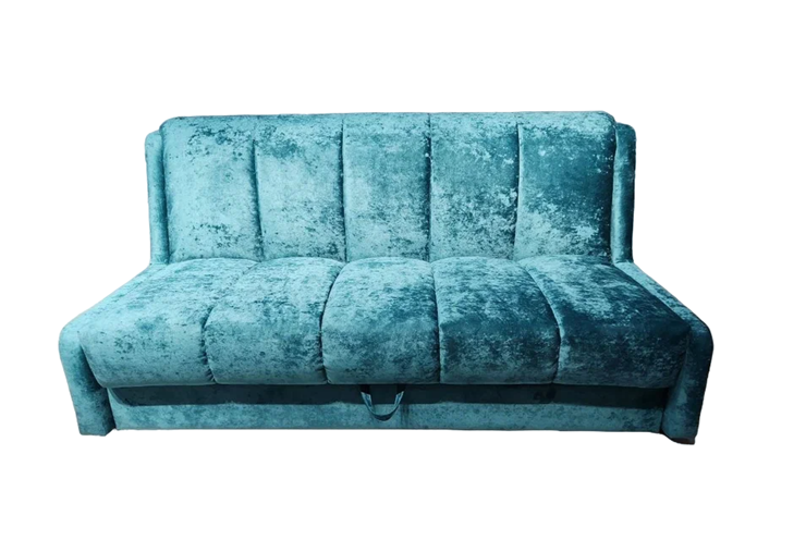 Прямой диван Аккордеон-Кровать 1,55 с каретной утяжкой, полоска (ППУ) в Петропавловске-Камчатском - изображение 3