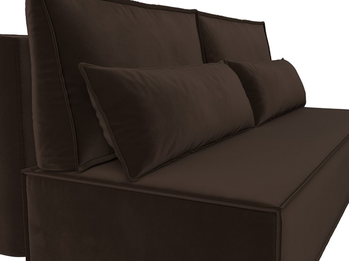 Прямой диван Фабио Лайт, Коричневый (микровельвет) в Петропавловске-Камчатском - изображение 5