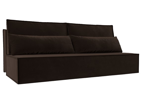 Прямой диван Фабио Лайт, Коричневый (микровельвет) в Петропавловске-Камчатском - изображение