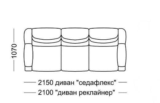 Диван прямой Мишель Элита 50 М, седафлекс в Петропавловске-Камчатском - изображение 7