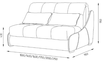Прямой диван Токио 150 (ППУ) в Петропавловске-Камчатском - предосмотр 11
