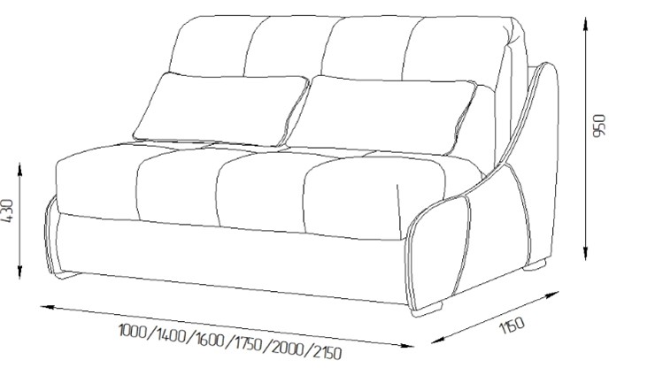 Прямой диван Токио 150 (ППУ) в Петропавловске-Камчатском - изображение 11