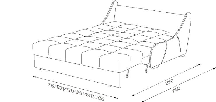 Прямой диван Токио 205 (ППУ) в Петропавловске-Камчатском - изображение 4