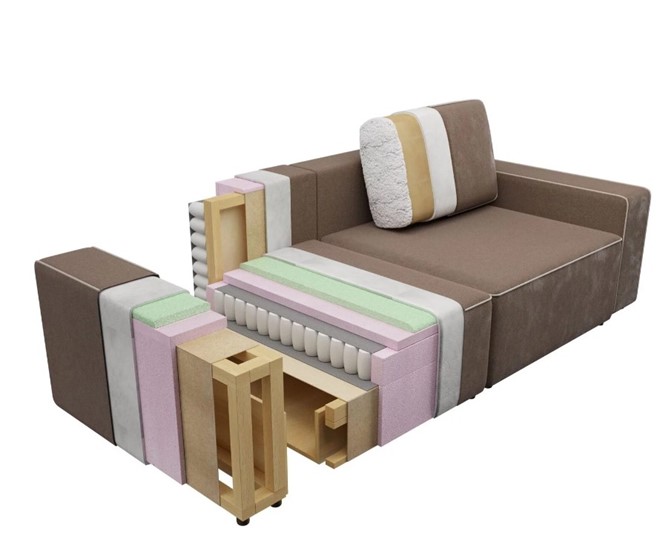 Прямой диван Пегас 1 БД в Петропавловске-Камчатском - изображение 3