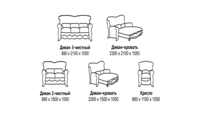 Малый диван Барокко 2, ДМ2 в Петропавловске-Камчатском - изображение 4