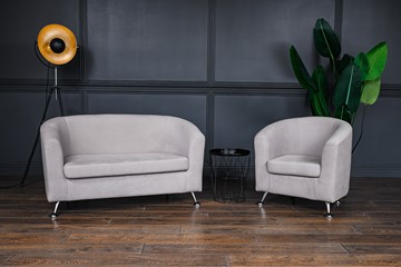 Комплект мебели Брамс  цвет бежевый диван 2Д + кресло в Петропавловске-Камчатском