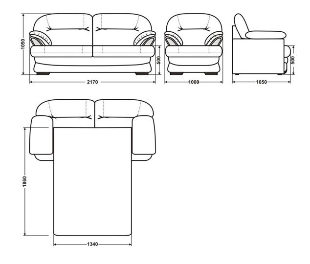 Прямой диван Квин 6 БД и 1 кресло в Петропавловске-Камчатском - изображение 5