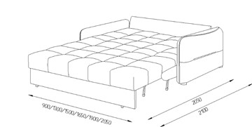 Прямой диван Токио 2 150 (ППУ) в Петропавловске-Камчатском - предосмотр 7