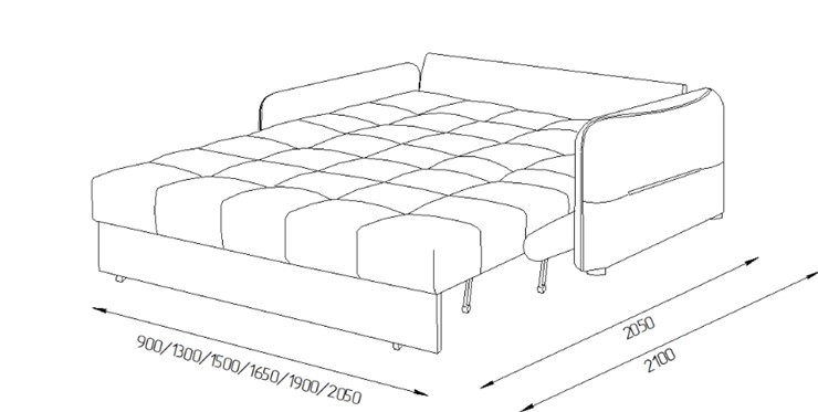 Прямой диван Токио 2 150 (ППУ) в Петропавловске-Камчатском - изображение 7