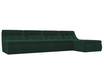 Модульный угловой диван Холидей, Зеленый (велюр) в Петропавловске-Камчатском