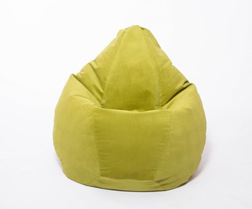 Кресло-мешок Груша малое, велюр однотон, травянное в Петропавловске-Камчатском - предосмотр 1