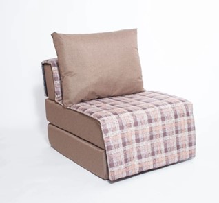 Бескаркасное кресло-кровать Харви, коричневый - квадро беж в Петропавловске-Камчатском - предосмотр