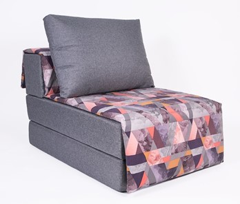Бескаркасное кресло-кровать Харви, серый - сноу манго в Петропавловске-Камчатском - предосмотр