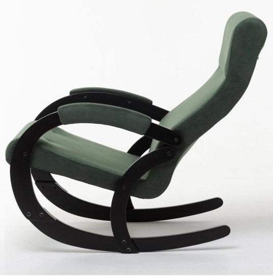 Кресло-качалка в гостиную Корсика, ткань Amigo Green 34-Т-AG в Петропавловске-Камчатском - изображение 1