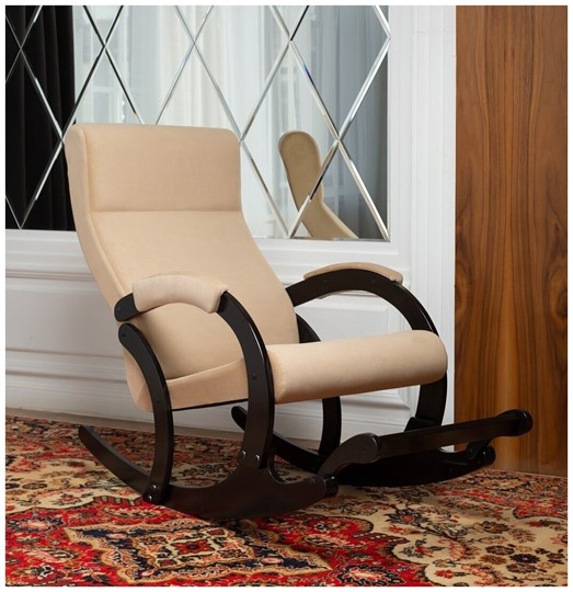 Кресло-качалка в гостиную Марсель, ткань Amigo Beige 33-Т-AB в Петропавловске-Камчатском - изображение 6