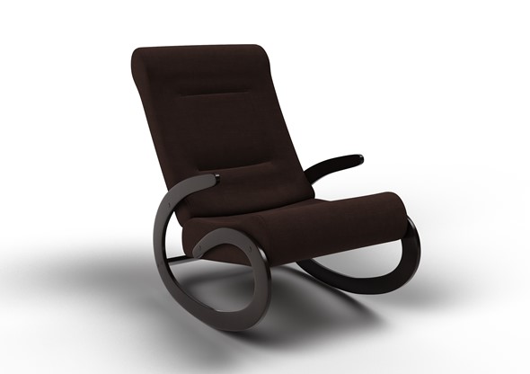 Кресло-качалка Мальта, ткань AMIGo шоколад 10-Т-Ш в Петропавловске-Камчатском - изображение