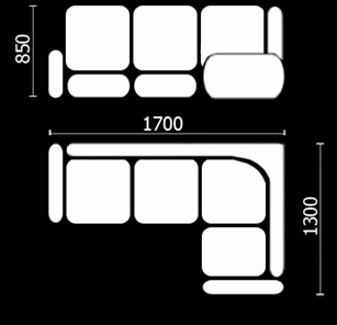 Кухонный угловой диван Нео КМ-01 (168х128 см.) в Петропавловске-Камчатском - предосмотр 3