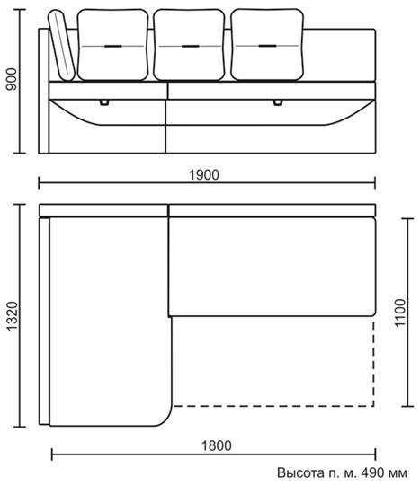 Кухонный угловой диван Яшма 1 ДУ в Петропавловске-Камчатском - изображение 8