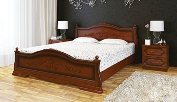 Спальная кровать Карина-1 (Орех) 90х200 в Петропавловске-Камчатском