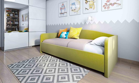 Спальная кровать Uno 80х200 с основанием в Петропавловске-Камчатском - изображение