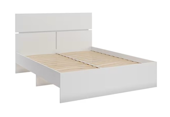 Кровать спальная Агата М8, 160х200 белая в Петропавловске-Камчатском - изображение