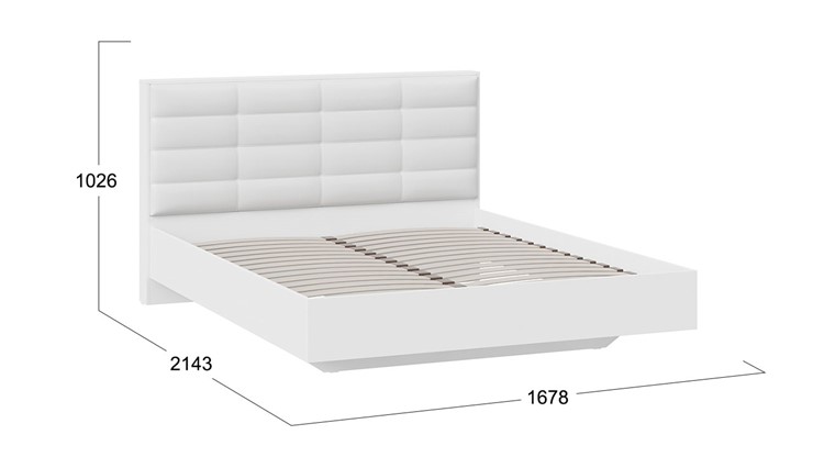 Спальная кровать Агата тип 1 (Белый) в Петропавловске-Камчатском - изображение 2