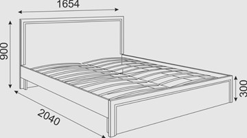 Спальная кровать Беатрис М07 (Орех Гепланкт) в Петропавловске-Камчатском - предосмотр 1