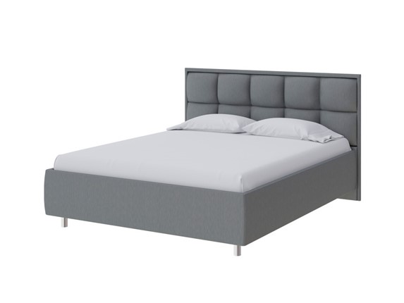 Двуспальная кровать Chessy 160х200, Рогожка (Savana Grey (серый)) в Петропавловске-Камчатском - изображение