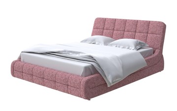 Двуспальная кровать Corso-6 200х200, Рогожка (Levis 62 Розовый) в Петропавловске-Камчатском