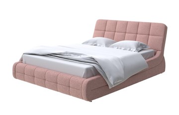 Двуспальная кровать Corso-6 200х200, Шенилл (Piano 10 Винтажный розовый) в Петропавловске-Камчатском