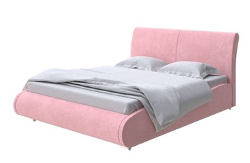 Спальная кровать Corso-8 Lite 160х200, Велюр (Casa Жемчужно-розовый) в Петропавловске-Камчатском