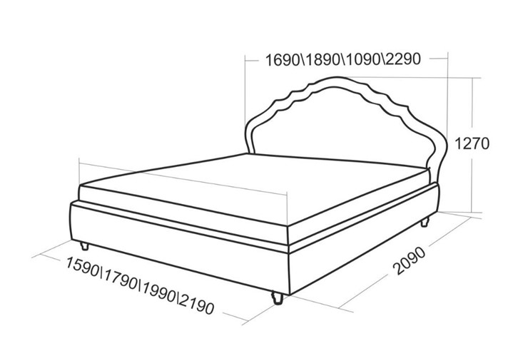 Кровать спальная Эмануэль 2290 в Петропавловске-Камчатском - изображение 4