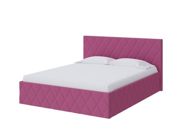 Спальная кровать Fresco 140х200, Рогожка (Savana Berry (фиолетовый)) в Петропавловске-Камчатском