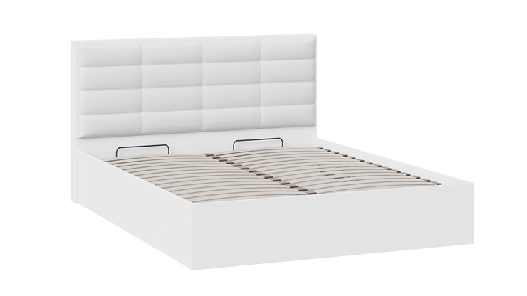 Кровать в спальню с подъемным механизмом Агата тип 1 (Белый) в Петропавловске-Камчатском - изображение 1