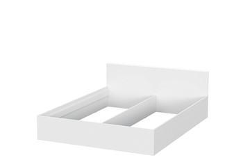 Двуспальная кровать Токио (1,6х2,0), белый текстурный в Петропавловске-Камчатском - предосмотр