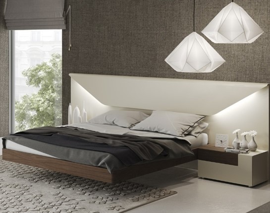 Кровать 1.5-спальная Elena с подсветкой (160x200) в Петропавловске-Камчатском - изображение