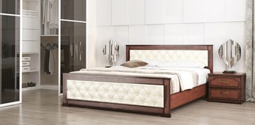 Кровать спальная Стиль 2, 160х190, кожзам, с основанием в Петропавловске-Камчатском