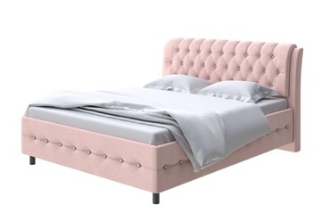 Двуспальная кровать Como (Veda) 4 180х200, Велюр (Ultra Розовый мусс) в Петропавловске-Камчатском